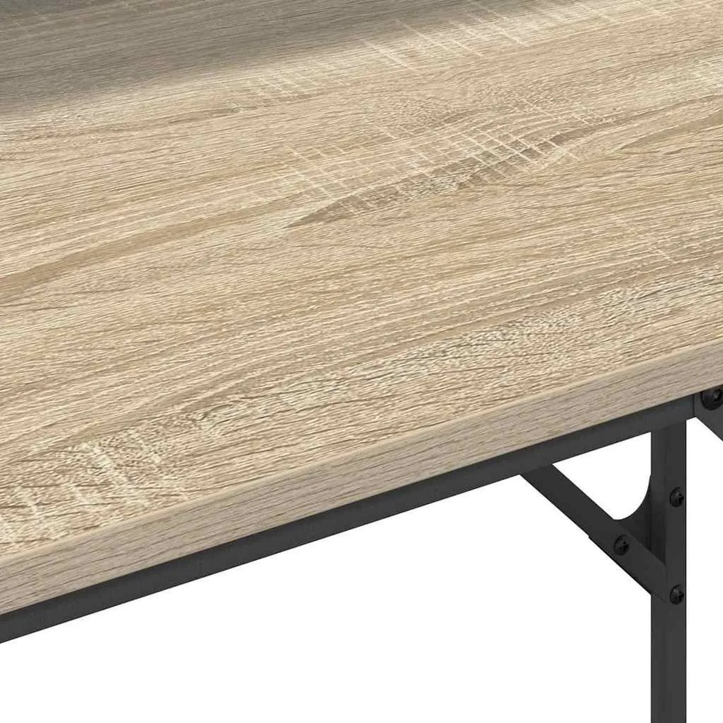 Asztal tárolóval sonoma tölgy 100 x 50 x 86.5 cm Faanyag