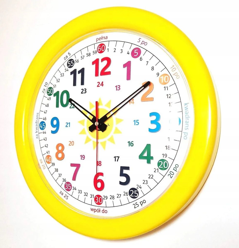 Sárga Oktatási Óra Idő Tanulás Gyerekeknek