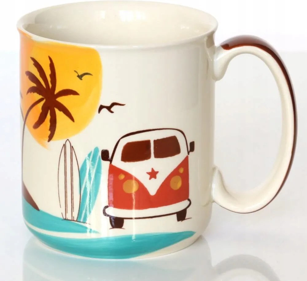 Gyönyörű kerámia bögre nagy kapacitású 450ml nyári ajándék motívum