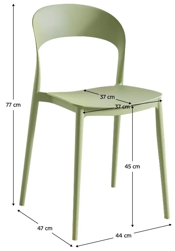 Étkezőszék Recibir (zöld) . 1116465
