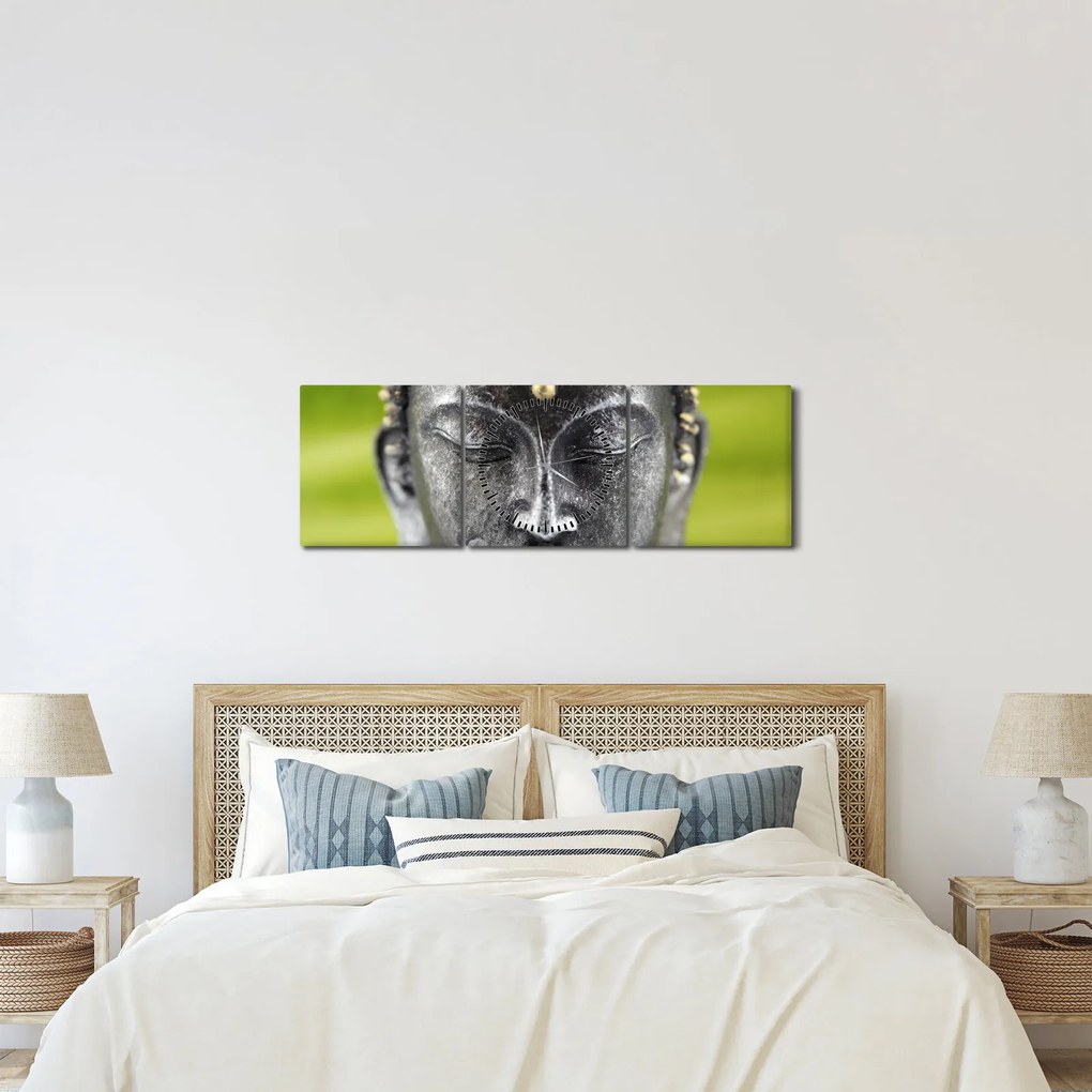 Kép - Buddha szobor II. (órával) (90x30 cm)