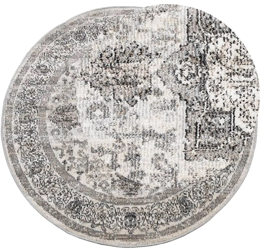 ARBIZU többszínű vintage stílusú bel-/kültéri szőnyeg Ø 120 cm