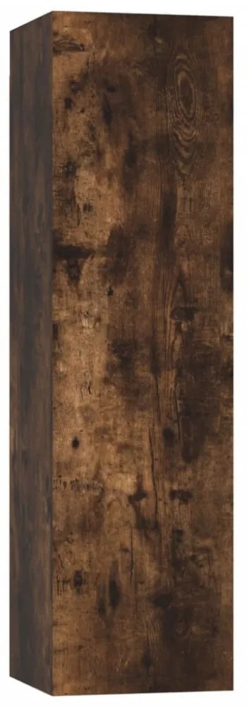 füstös tölgy színű falra szerelhető TV-szekrény 30,5x30x110 cm