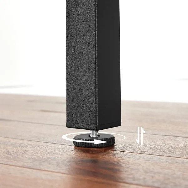 Kihúzható étkezőasztal ELDUR barna/fekete