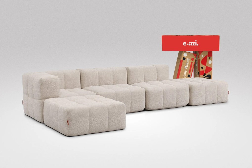 5 Teiliges Modulares Sofa – Beige