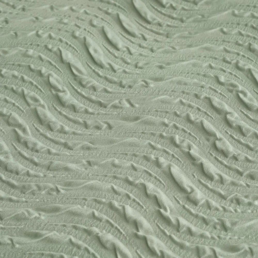 Zöld kétszemélyes ágyneműhuzat 200x200 cm Heatset Wave – Catherine Lansfield