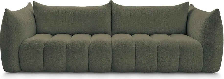 Zöld buklé kanapé 286 cm Azra – Bobochic Paris