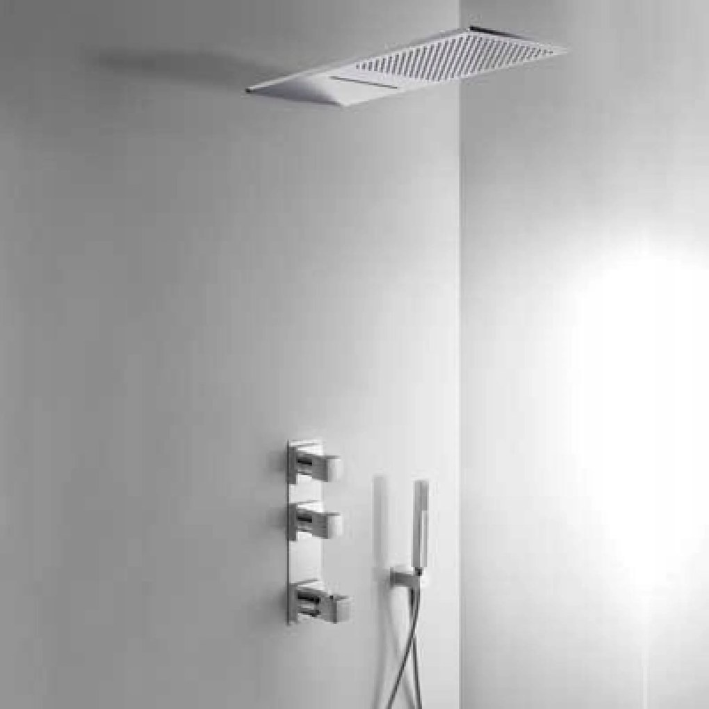 Tres Termosztatikus Falsík Alatti Zuhanyszett Króm Cuadro 007.866.02