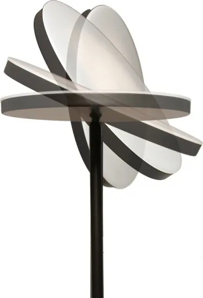 LED fényerőszabályozható állólámpa NORA LED/25W/230V 2200/3000/4000K + LED/5W 3000K fekete + távirányító