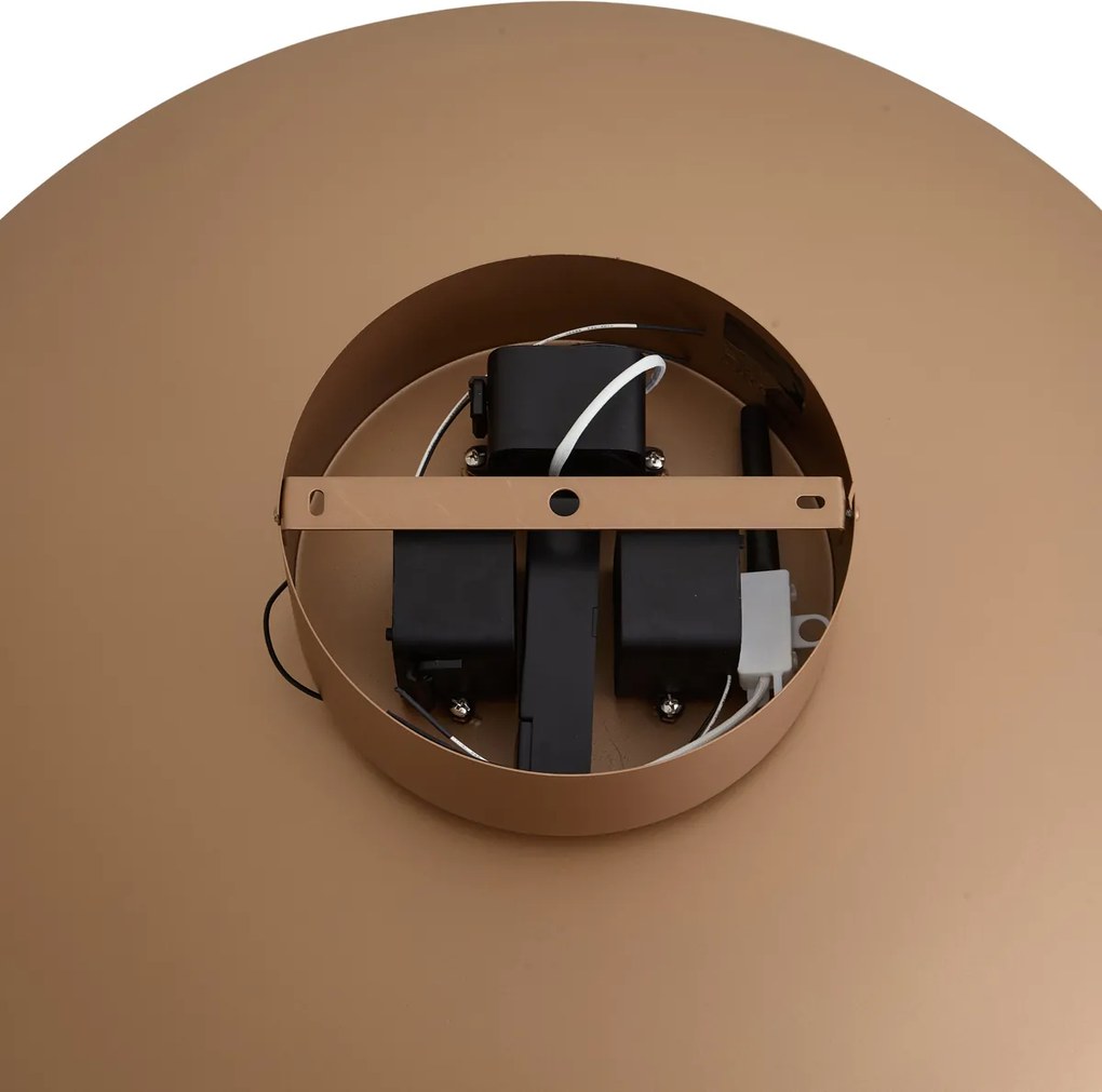 Modern függőlámpa bronz diófa elemekkel, dimmelhető LED-del - Smith