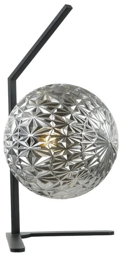 Klausen 108002 - Asztali lámpa JUNO 1xE27/7W/230V szürke/fekete