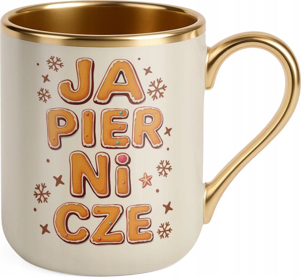 Prémium Bögre Arany Ekrü Karácsonyi Vicces Karácsonyi