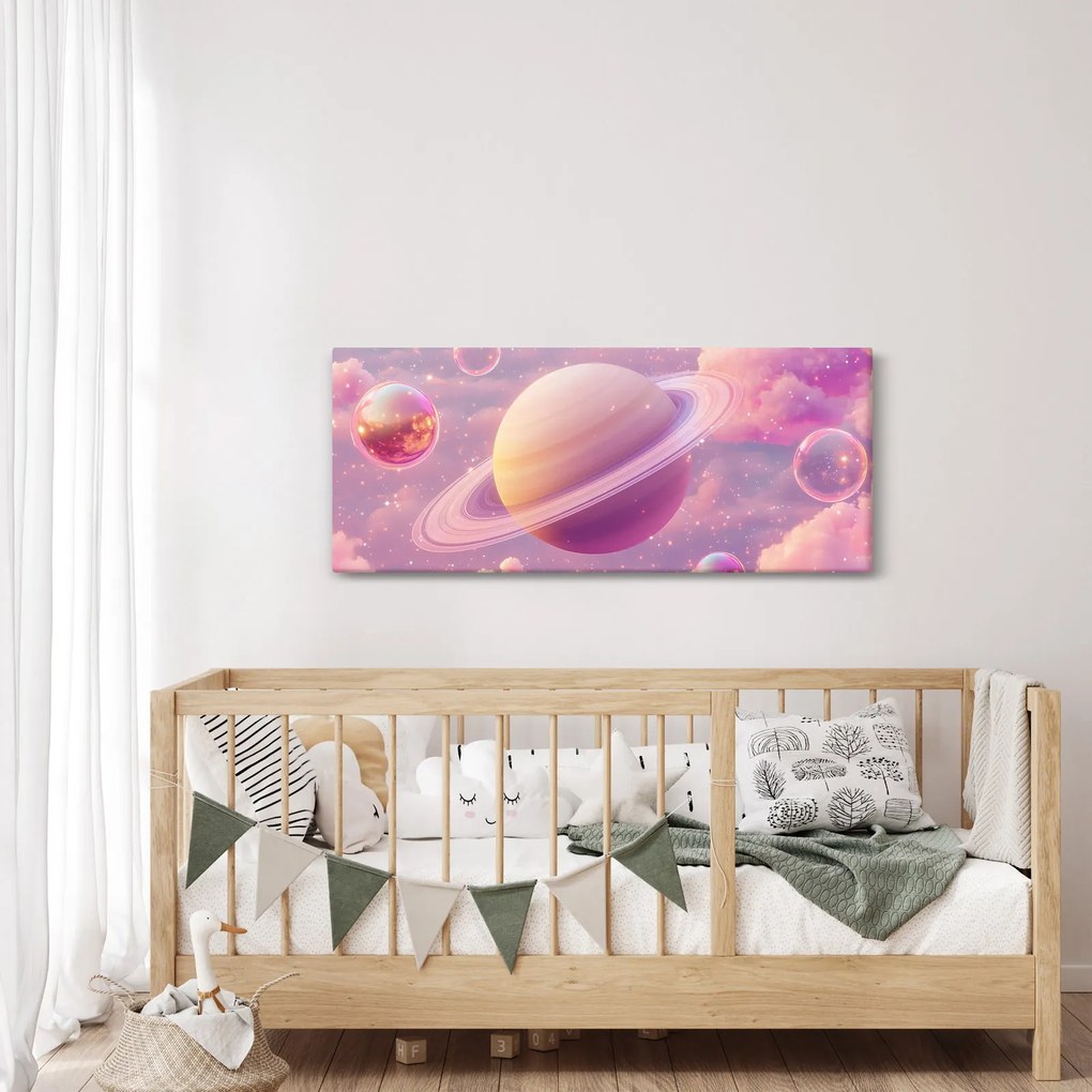 Kép - Rózsaszín bolygó (120x50 cm)