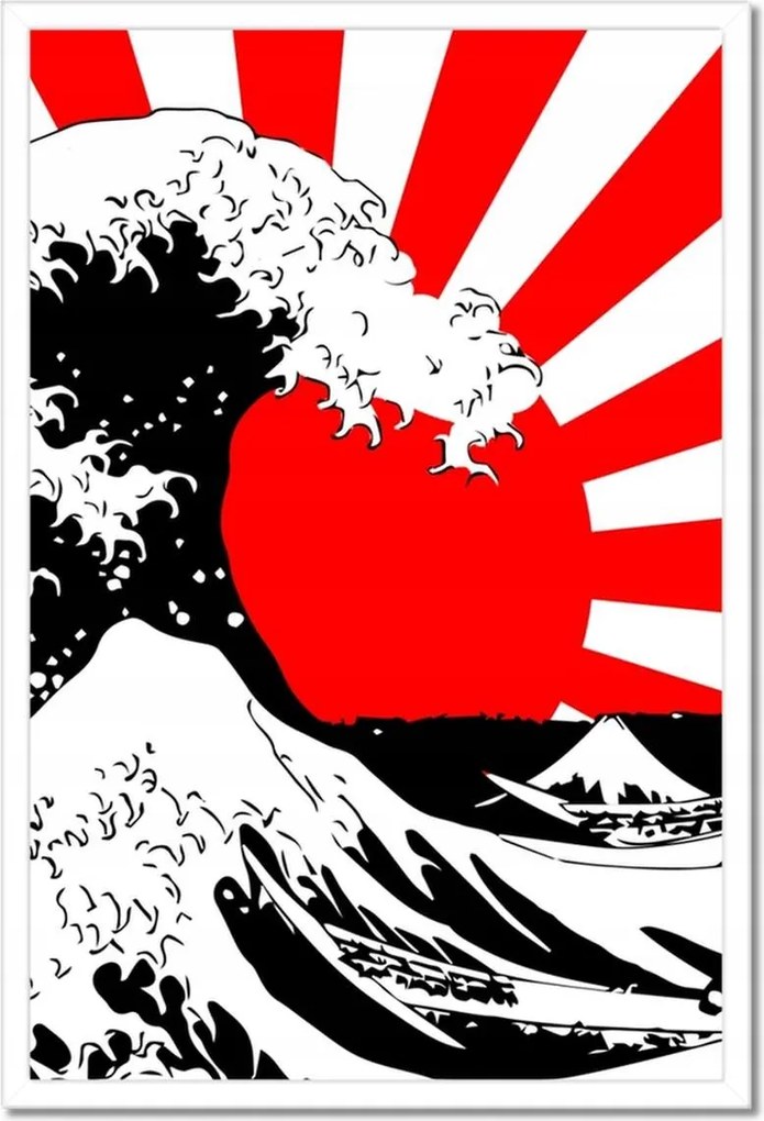 Poszterek keretben 40x60 Japán Kamikaze