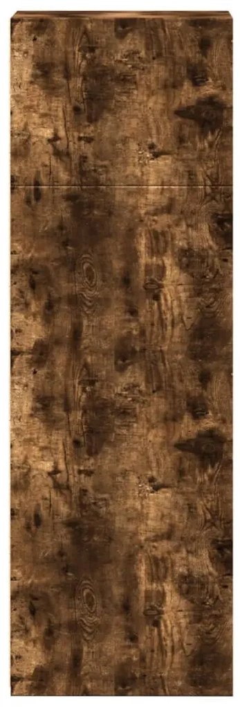 füstös tölgy színű szerelt fa magasszekrény 30 x 41 x 124 cm