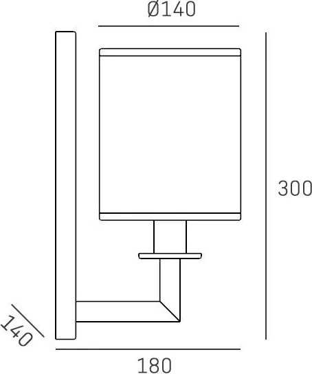 Cosmolight LILLE W01906BR-WH Plafonlámpa 1x40W/E14 IP20