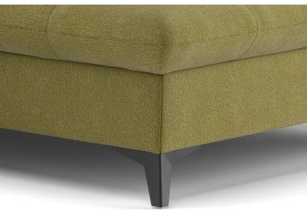 Kinyitható jobb oldali L-alakú MARANO sarokkanapé olívazöld