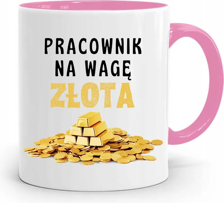 Munkavállalóknak Rózsaszín Arany Mérleg Bögre Ajándék fényképes nyomtatással