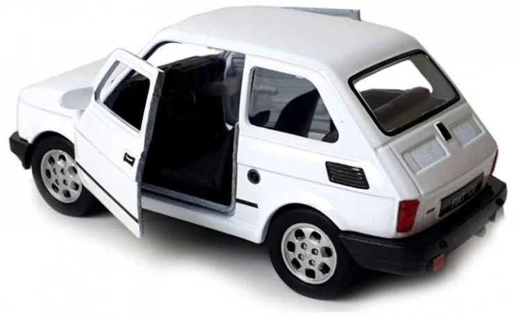 1:30 Polski Fiat 126 Fém Makett Autó Játék Modell