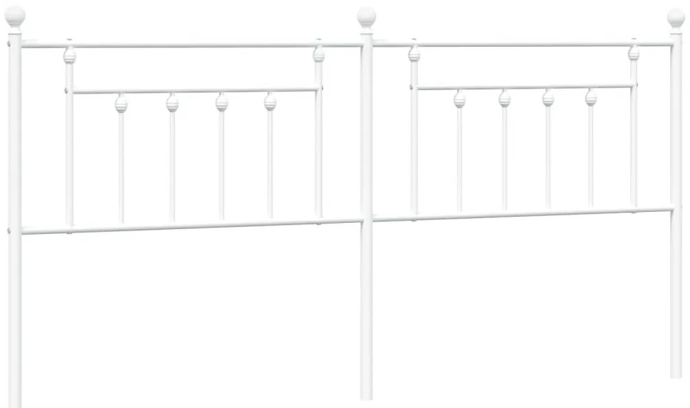 fehér fém fejtámla 200 cm