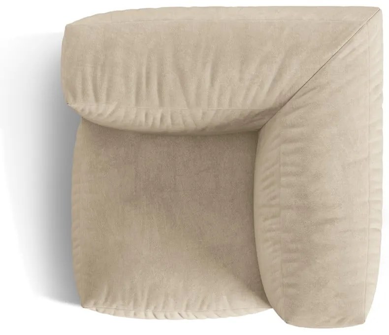 Bézs bársony kanapé modul (variálható sarok) Martina – Micadoni