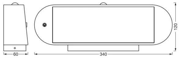 Ledvance-LED Napelemes érzékelős fali lámpa ENDURA STYLE LED/6W/7,4V IP44