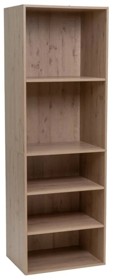 Natúr színű nyitott moduláris szekrény tölgyfa dekorral 60x180x45 cm Modular – Casa Selección