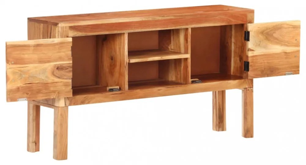 tömör akácfa tálalószekrény 116 x 30 x 66 cm