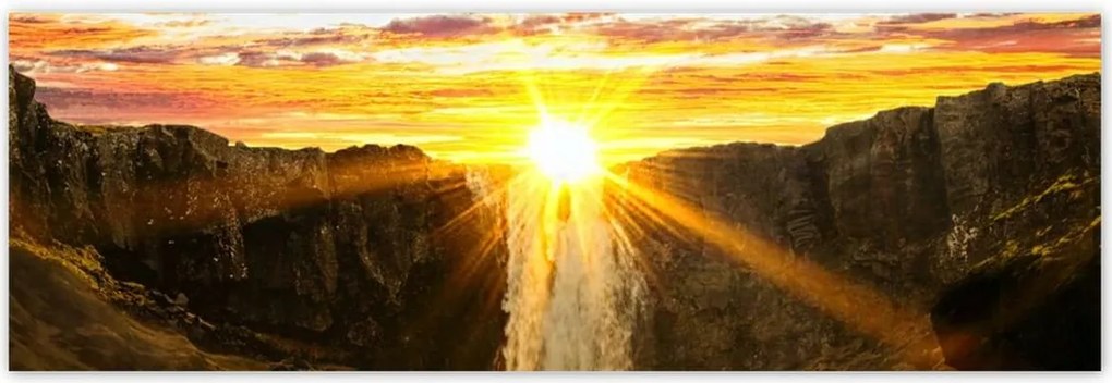 Poszterek 200x66 Naplemente Vízesés