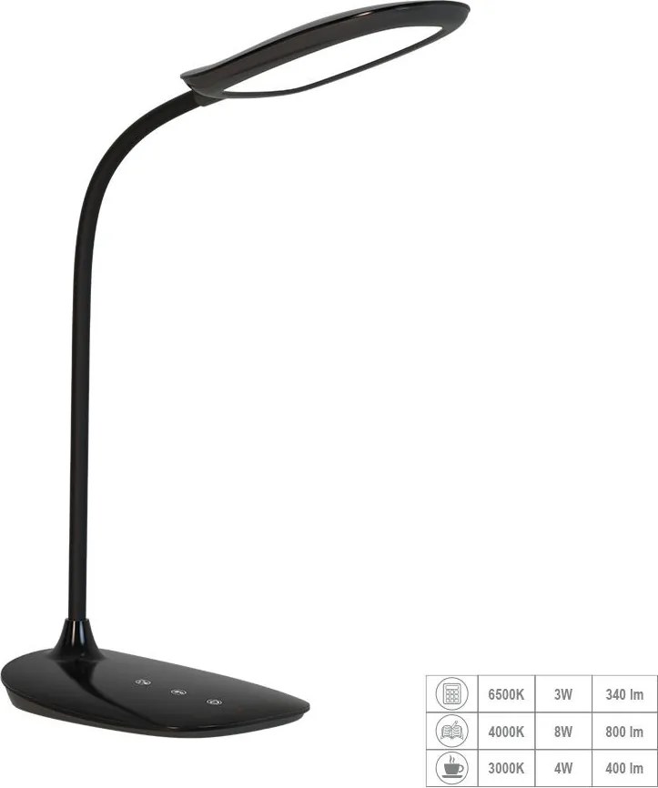 Prezent HEKA 31218 Asztali lámpa 1x10W/LED 459lm IP20