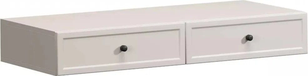 Lorini fali konzolasztal / fali toalettasztal 100 cm - kasmír / fekete fogantyúk