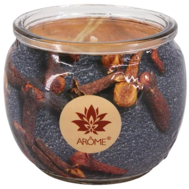 Arome Cinamon Clove illatgyertya üvegben, 90 g