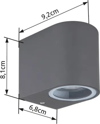 GLOBO 34163 VERONIKA Modern Kültéri Fali Lámpa IP44