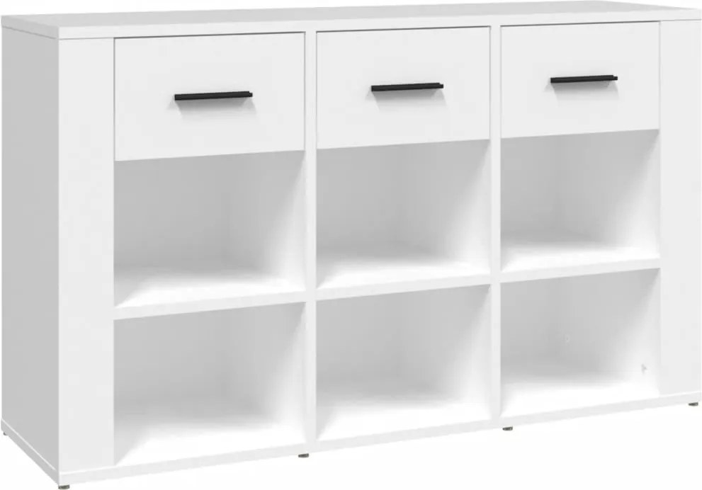 vidaXL fehér szerelt fa tálalószekrény 100x30x59,5 cm