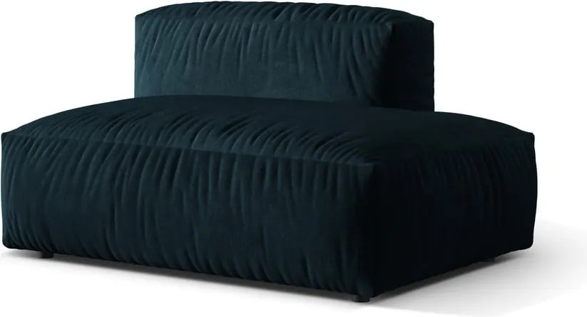 Sötétkék bársony kanapé modul (jobb oldali) Martina – Micadoni