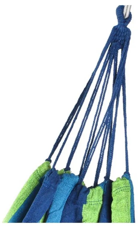 Kék-zöld HAMMOCK függőágy 2 személyes 200x150 cm