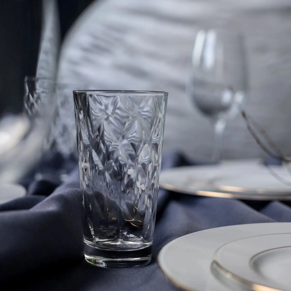 Bormioli Rocco Kaleido 6 darabos pohár szett, long drink 370 ml, 370 ml