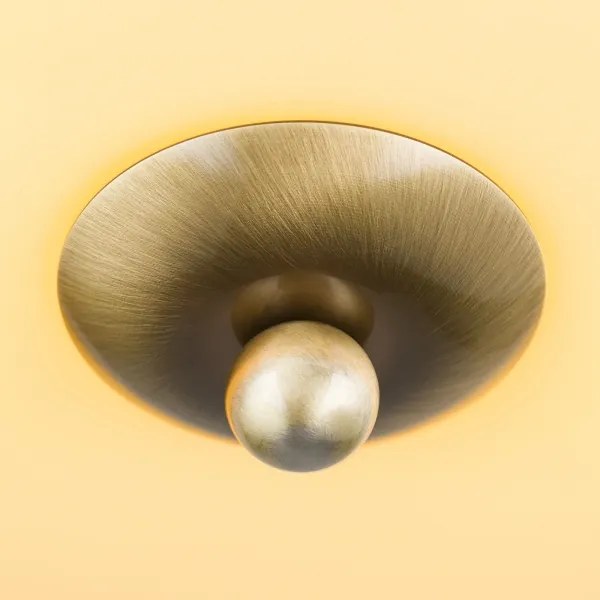 Orion DL 7-673 - Mennyezeti lámpa LANDHAUS 2xE27/60W/230V átm. 28 cm réz/bézs