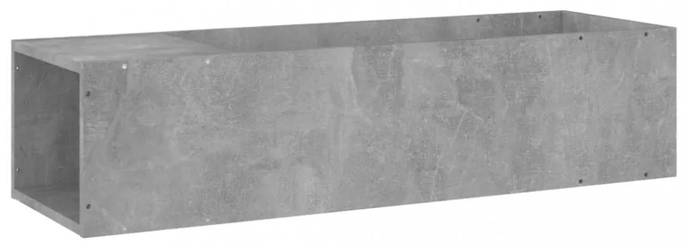 betonszürke szerelt fa TV-szekrény 100 x 24 x 32 cm