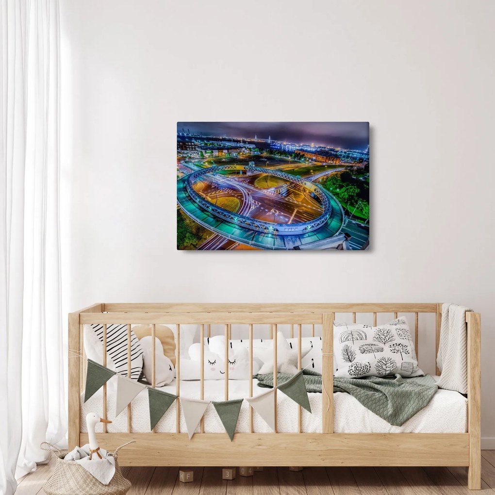 Kép - éjszakai panoráma (90x60 cm)