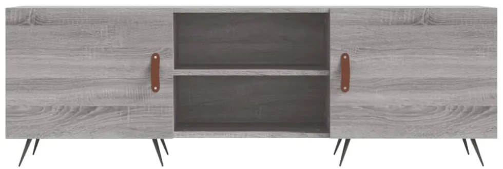 szürke sonoma színű szerelt fa TV-szekrény 150x30x50 cm