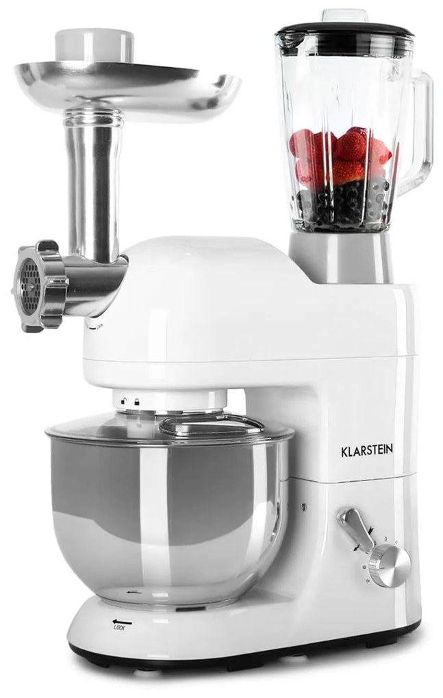 Klarstein Lucia, konyhai robotgép, turmixgép, húsdaráló, 1800 W