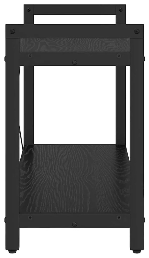 Könyvszekrény Musta tammi 80 x 30 x 48.5 cm Faanyag
