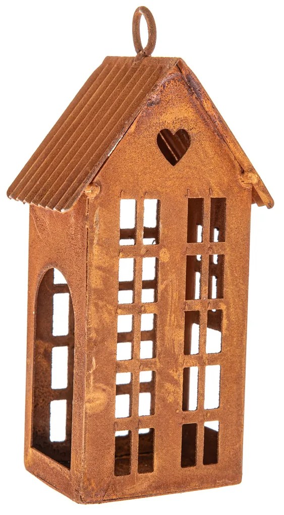 Fém gyertyatartó Rustik House, 5 x 6,5 x 15 cm, 15 cm