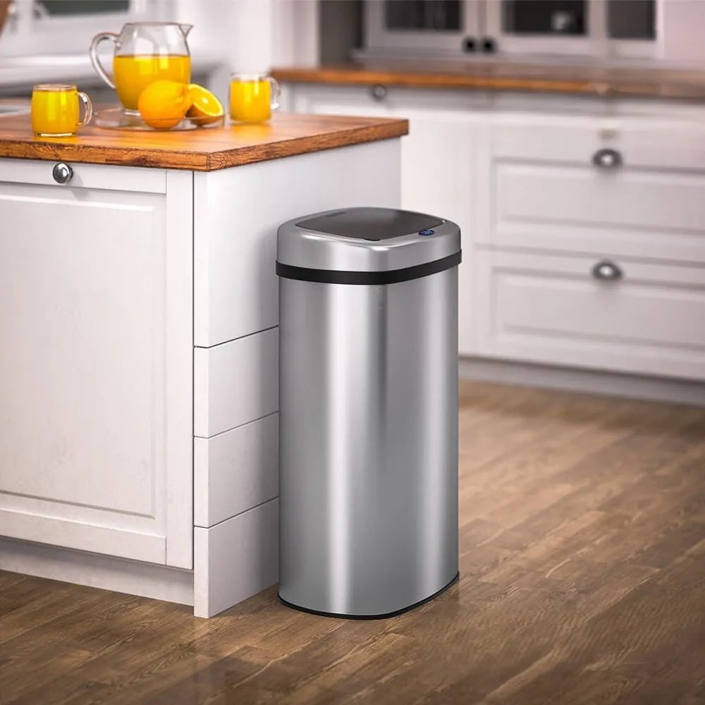 DEUS érzékelős szemetes, 58 liter, ezüst Jurhan