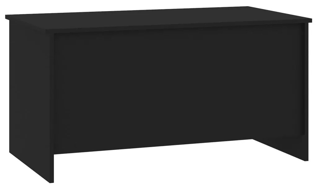 Fekete szerelt fa dohányzóasztal 102 x 55,5 x 52,5 cm