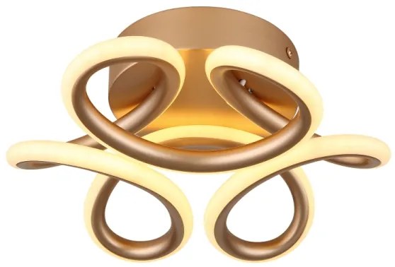 Globo 67386-24CH - MELISAND LED mennyezeti lámpa 24W/230V, 26 cm, arany