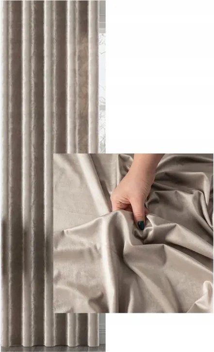 Függöny Velvet sz.260x260 Színek Puha fényes bevarrjuk a hullámokat