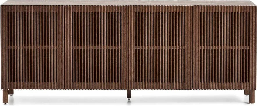 Sötétbarna komód diófa dekorral 181x71,5x42,5 cm Beyla – Kave Home