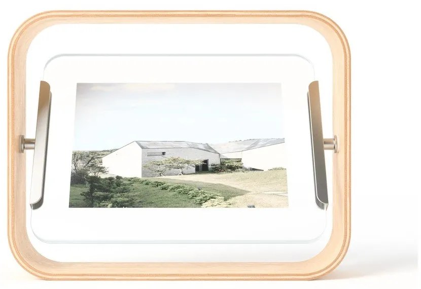Natúr színű fa álló képkeret 19x24 cm Bellwood – Umbra